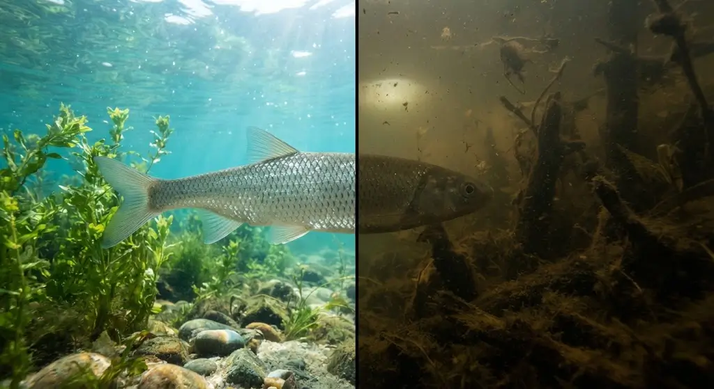 Fish in clear water versus murky water fish dream meaning comparison